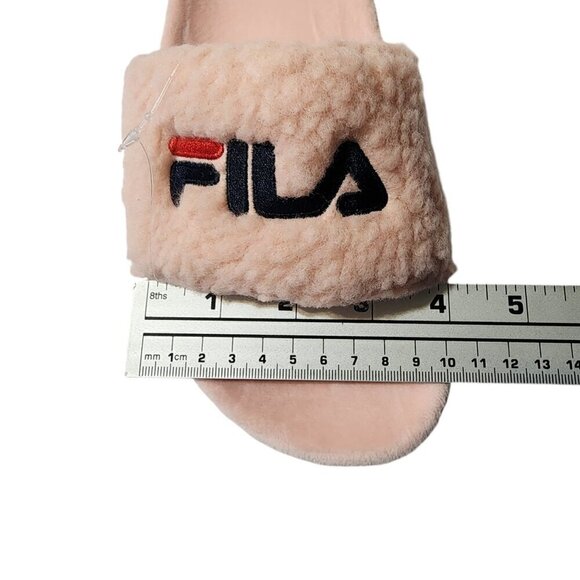 Fila Fuzzy Drifter Womens Slide Sandals Size 8 (Run‎ Big - Picture 4 of 11